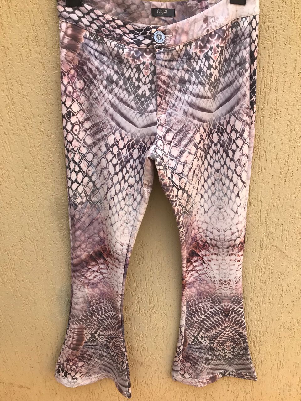 Calça Com Estampa Geométrica Da Canal